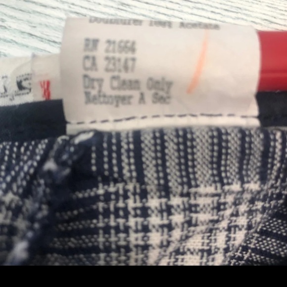 Vintage Talbots Linen Blend Cuffed High Rise Checkered Shorts 10 - Picture 5 of 9